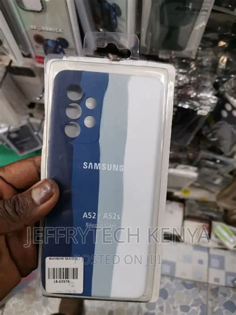 Samsung Galaxy A52 Cover Black New Silky Soft Silicone R In Nairobi Central Accessories