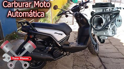 Como Carburar Una Moto Automatica Scooter Diafragma Youtube