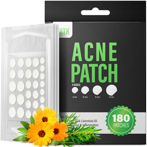 Zatktk Acne Pimple Patch 180 Counts 4 Sizes Invisible Hydrocolloid