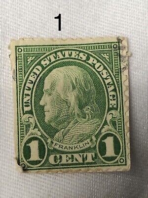 Ben Franklin Rare Great Condition Green 1 Cent Franklin Stamp EBay