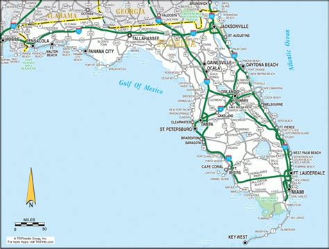 Florida Road Maps - Detailed Road Map Of Florida - Printable Maps