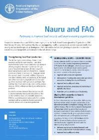 FAO Country Profiles Nauru Food And Agriculture Organization Of The