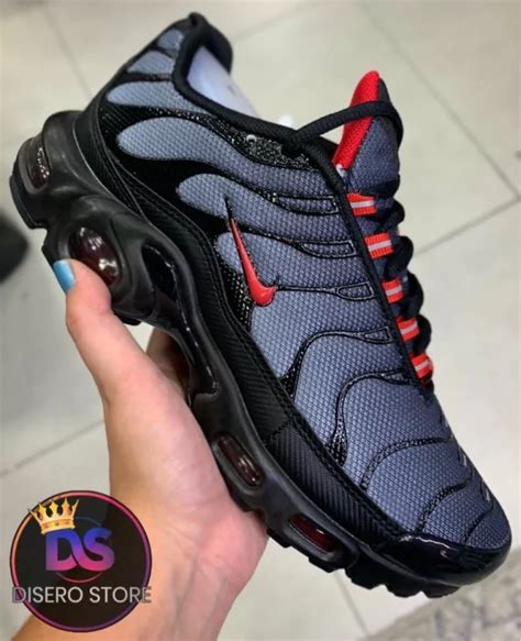 Nike Air Max Tn Plus Preto Cinza Vermelho