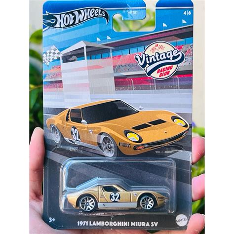 Hobby Store Hot Wheels Basic Lamborghini Miura Sv Vintage Racing Club