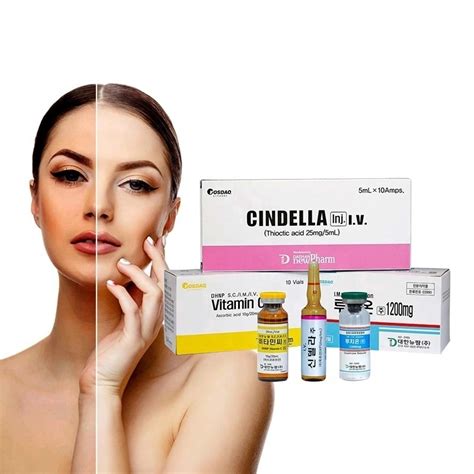 Anti Wrinkle Glutathione Injections Luthione Cindella Ascorbic Acid