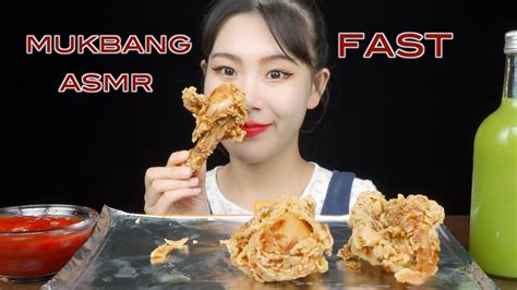 Mukbang Asmr Eat One Fried Chicken In One Bite Eat Fried Chicken