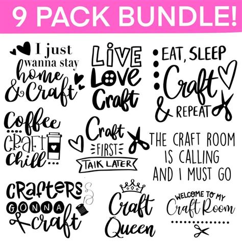 Crafters Svg Bundle Craft Svg Crafting Svg Craft Room Svg Funny