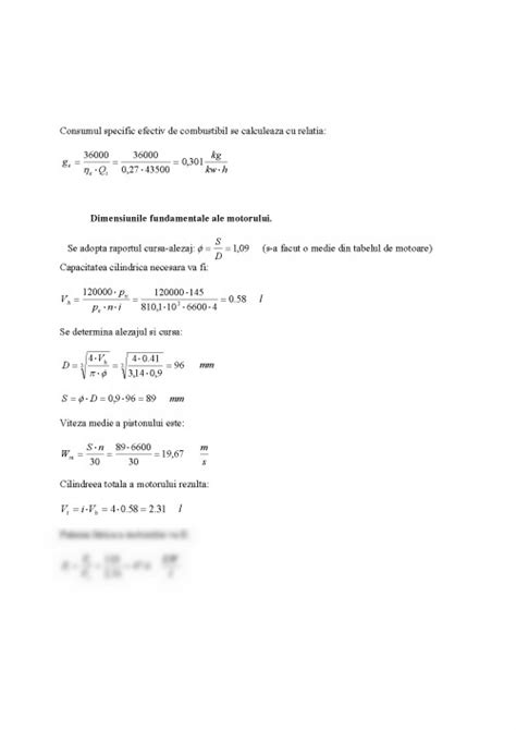 Curs Calculul termic al unui motor cu aprindere prin scânteie 446897