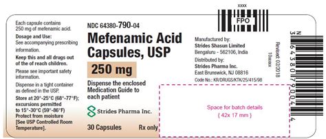 Mefenamic Acid - FDA prescribing information, side effects and uses