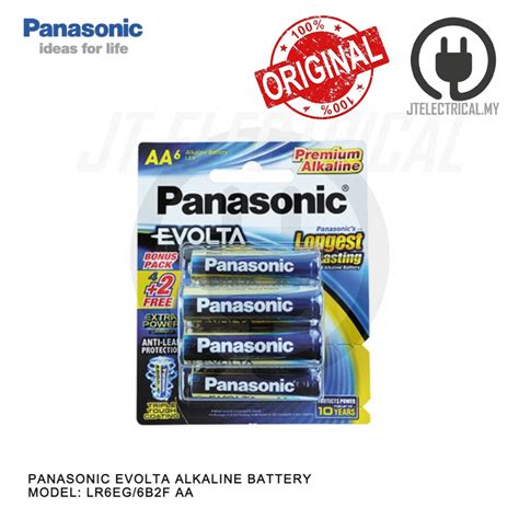 Panasonic Evolta Alkaline Aa 6 Piece Pack Battery Shopee Malaysia