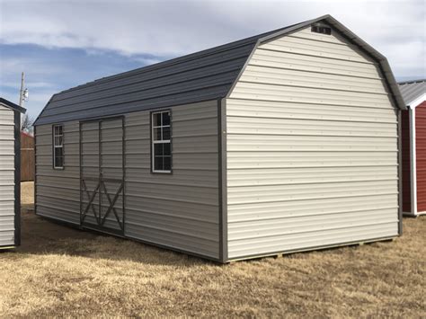 12x20 Metal Loft Barn - OK Structures Portable Buildings