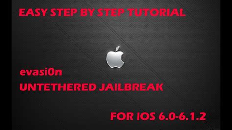 Untethered Jailbreak For Ios 60 612 Tutorial Easy Youtube