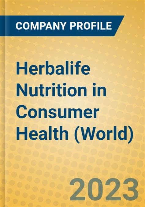 Herbalife Nutrition In Consumer Health World