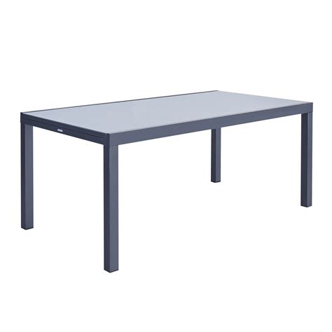 Mesa De Jard N Extensible Naterial Lyra Ii De Aluminio Gris