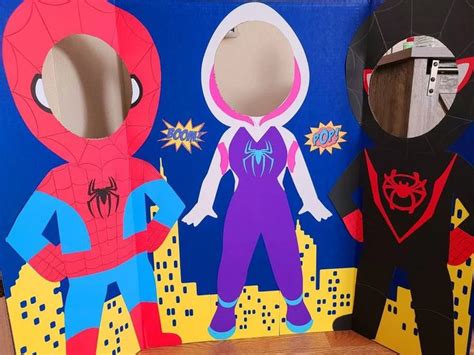 Standup Superhero Photobooth Props Superheros Party Superheros