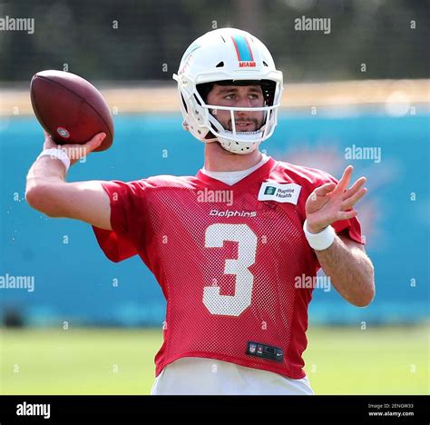 Miami Dolphins Quarterback Josh Rosen 3 On The First Day Of Training