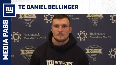 Daniel Bellinger On First Game Back New York Giants YouTube