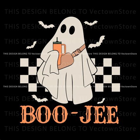 Boo Jee Halloween Spooky Vibe SVG Digital Cricut File