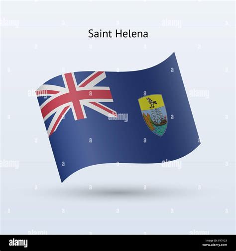 Saint Helena Flag Waving Form Stock Vector Image Art Alamy