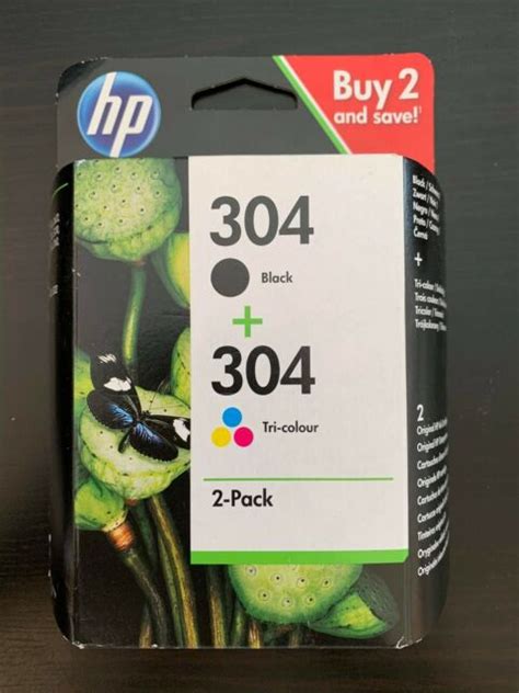 Genuine Hp 304 Black And Colour Ink Cartridges For Deskjet 2630 Inkjet