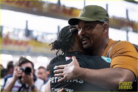 Will Smith Supports Lewis Hamilton At F Saudi Arabia Grand Prix