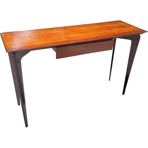 Vintage-Konsole aus schwarz lackiertem Holz Asien
