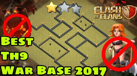 New Best Th9 War Base 2017 Defence Against Govalk Lavaloon Queen