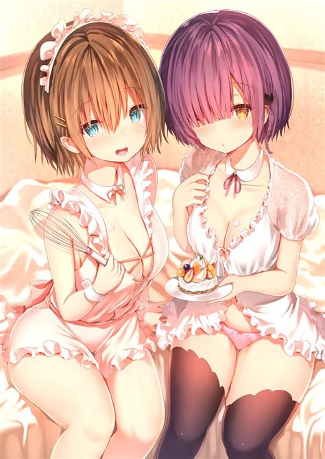 Kiryuu Mizuha And Fujisoto Ayano Kawaikereba Hentai Demo Suki Ni Natte Kuremasu Ka Drawn By