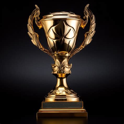 premium ai image  gold trophy   gold trophy
