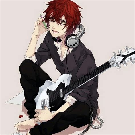 Anime Boy Playing Guitar Base