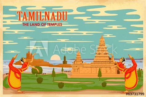 Culture Of Tamilnadu Indian Illustration Illustration Diy Canvas Wall Art