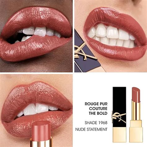 Son Yves Saint Laurent YSL The Bold High Pigment Lipstick 1968 Nude Statement Màu Hồng Nude
