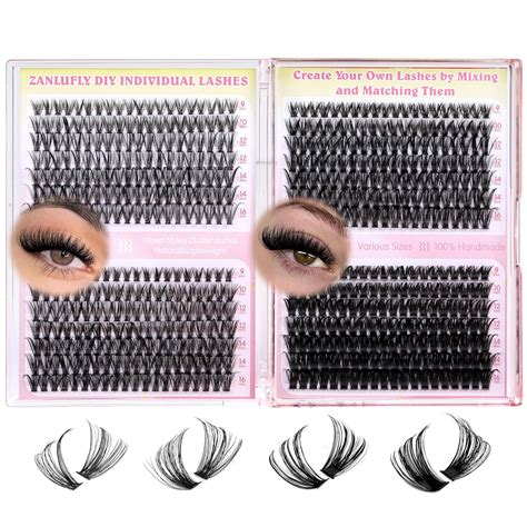 Amazon Lashes Clusters D Curl Individual Lashes Natural Eyelash