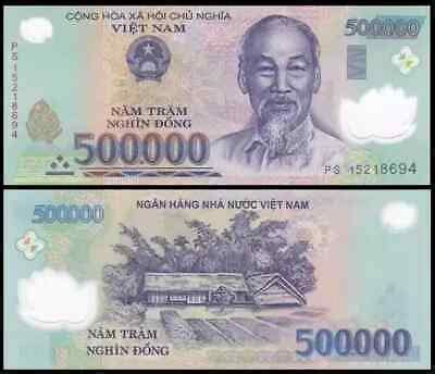 2 MILLION VIETNAM DONG 4 X 500 000 VIETNAMESE CURRENCY NOTES VND