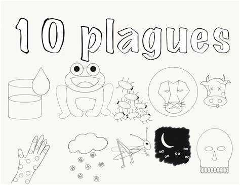 Ten Plagues Coloring Sheet Coloring Pages