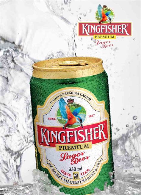 Kingfisher Premium Lager Beer 330 Ml Can Productsindia Kingfisher