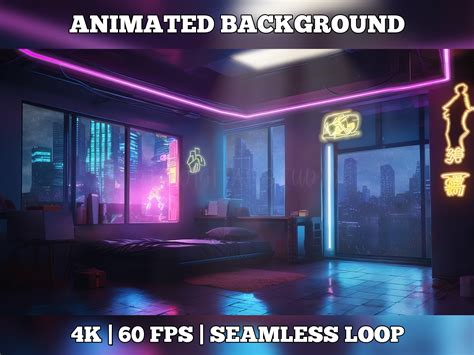 Vtuber Background Animated Stream Room Background Vtuber Room