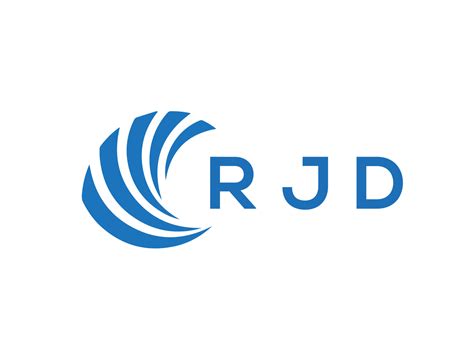 RJD letter logo design on white background. RJD creative circle letter logo concept. RJD letter ...