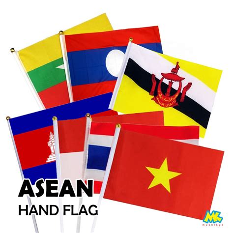 Jual Bendera Tangan Negara Asean Hand Waving Flag Shopee Indonesia