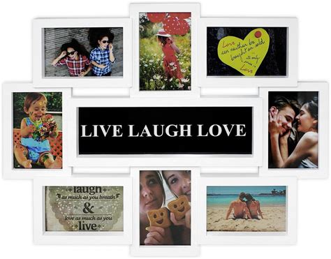 Close Up D Fotorahmen Live Laugh Love F R Fotos Qualit T Collage