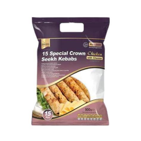 Crown 15 Frozen Chicken Special Crown Seekh Kebabs 900 G Octopus