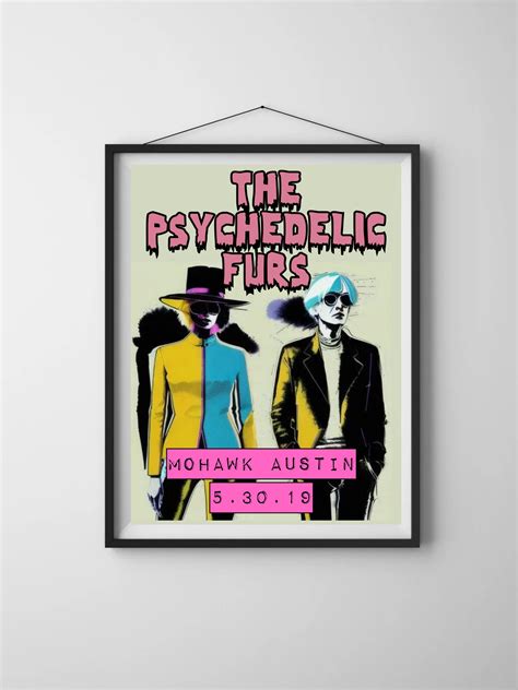 The Psychedelic Furs Concert Poster Art Print Etsy Uk