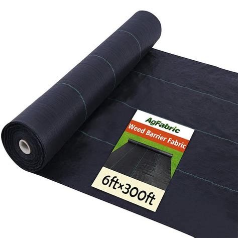 Agfabric 6 Ft X 300 Ft 3 2 Oz Weed Barrier Landscape Fabric Heavy Duty Pp Woven Weed Control