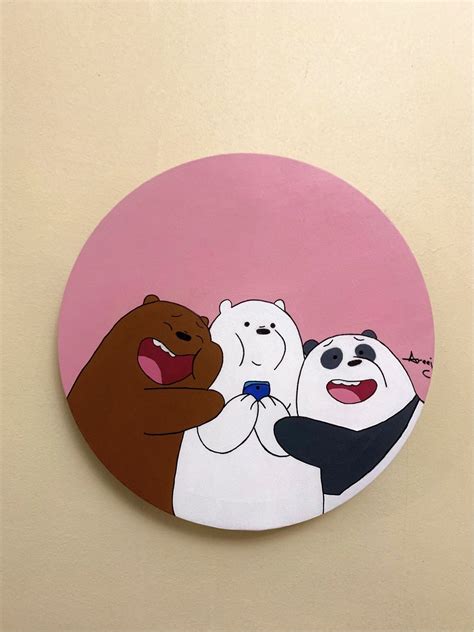 Bear Paintings Simple Canvas Paintings Easy Canvas Painting Canvas