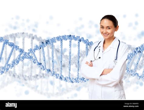 DNA strand illustration Stock Photo - Alamy