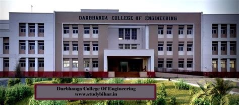 Darbhanga College Of Engineering Study Bihar