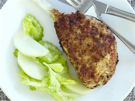 Baked Pork Schnitzel With Pickled Apple And Celery Salad Women S