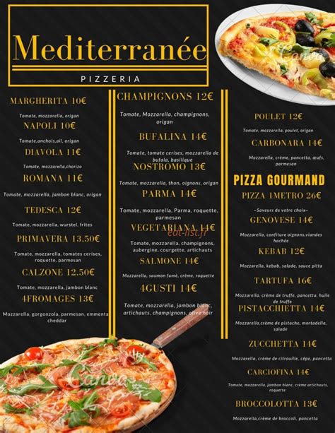 Méditerranée à Tarnos menu et photos