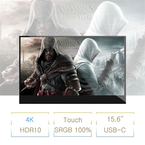 SRGB цвет 15," 4 K Сенсорный игровой экран для PS4 переключатель xbox ...