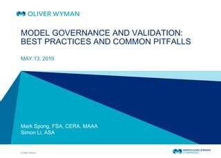 Model Governance And Validation Best Practices And Common Pitfalls PPT